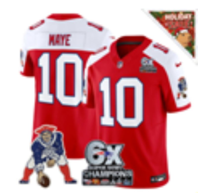 Men 2026 New England Patriots #10 Maye Red 3th generations Nike Limited NFL Jersey style 0093
